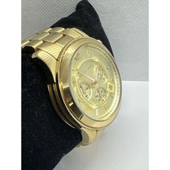 Michael Kors Runway MK8077 Men\'s Gold Stainless Steel Analog Dial Watch JNA801 main image 11